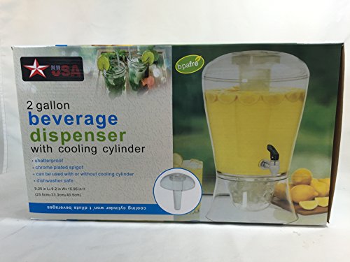PSWholesale ST5505 2 Gallon Beverage Dispenser With Bonus Flavor Infuser