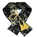 51" Silk Japanese Katana Samurai Wakizashi Tanto Sword Carry Bag with Golden Tassel (Black Plum Blossom)