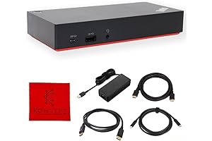 Koncept Lenovo 40AS0090US 230W ThinkPad Professional Thunderbolt 3 Docking Station with 90W...
