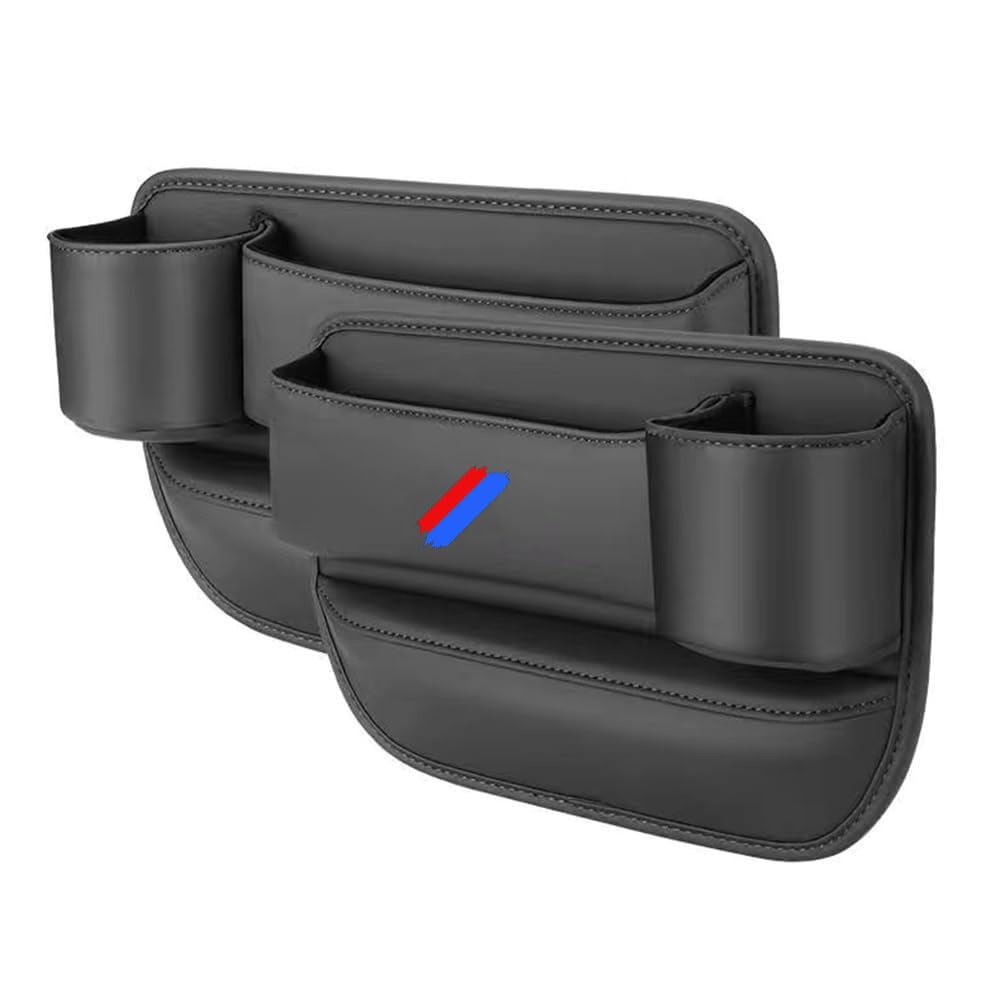 Generic 2 PCS Car Seat Gap Filler Organizer Compatible with BMW 1 2 3 4 5 6 7 Series X1 X2 X3 X4 X5 X6 X7 Accessories, Car Seat Crevice Storage Box