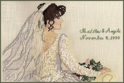 Pegasus Originals The Bride Counted Cross Stitch Chart - Paper Chart only, Fabric and Floss not Included