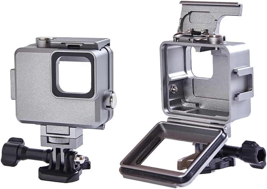 BGNing Waterproof Case 60M/197FT Compatible with Hero Mini Diving Protective Cover Housing Underwater Shell Action Camera Accessories (60m Aluminum Alloy)