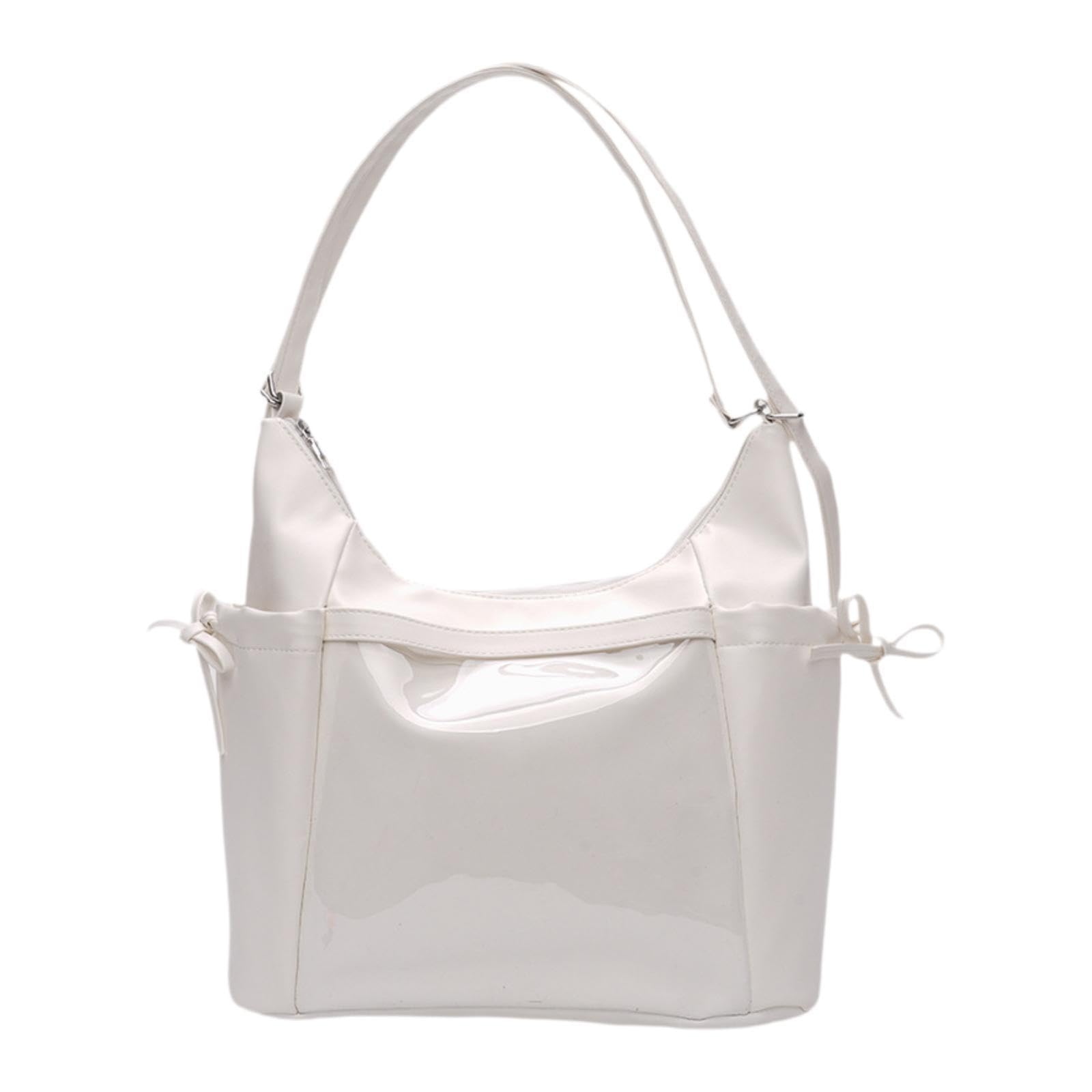 URJIX™ Ita Bag Clear Window Handle Bag for Gifts Party Supplies Anime Dolls Display White-image-12