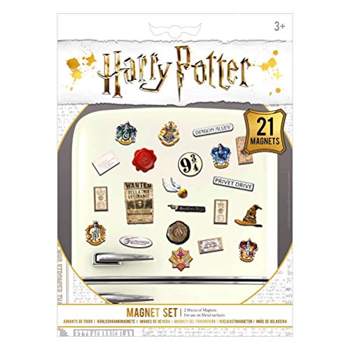 HARRY POTTER Set Imanes, Multicolor, 18 x 24 x 0, 3 cm