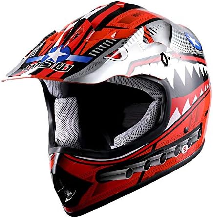 Miniatura 2 de WOW - Casco para niños y jóvenes para motocross, BMX, MX, ATV, motocicleta todoterreno, color negro tormenta