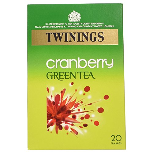 Twinings Green Tea with Canberry Flavour 20 Btl. 40g - mit Preiselbeer-Geschmack