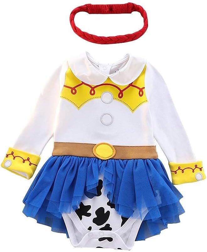 Lito Angels Infant Baby Girls Princess Fancy Dress Up Costume Onesie Bodysuit Romper Halloween Birthday Outfit with Headband