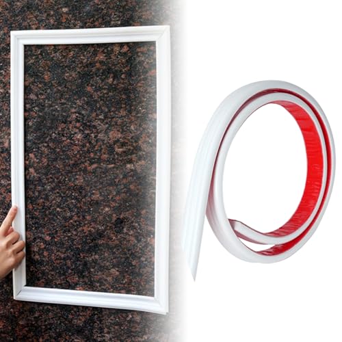 Moldura de pared autoadhesiva blanca TPE flexible para remates de interior 2