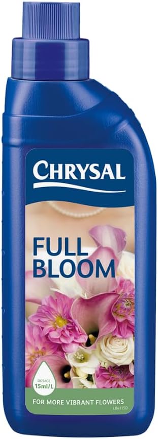 Full Bloom Liquid Flower Food - Clear, Concentrated for Flower Arrangements & Bouquets - Mix with Water - Ideal Florist Supplies & at-Home Use - 500mL Bottle (500ml) (1 Pack)