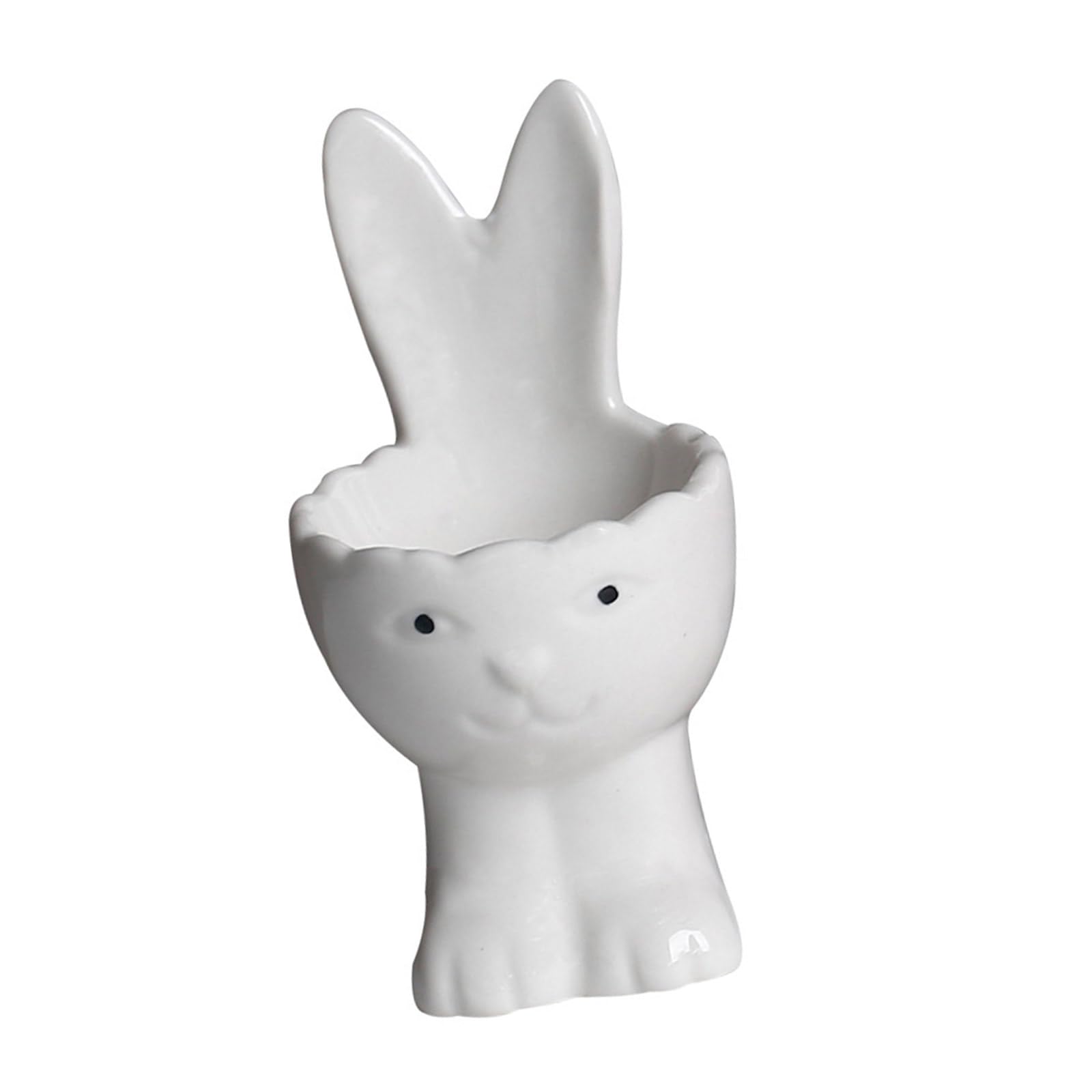 Tsophreniq Ceramic Rabbits Eggs Tray Secure Nonslip Condiment Decorative Accent Kitchen Accessories Breakfast Eggs Holder Ceramic Gift