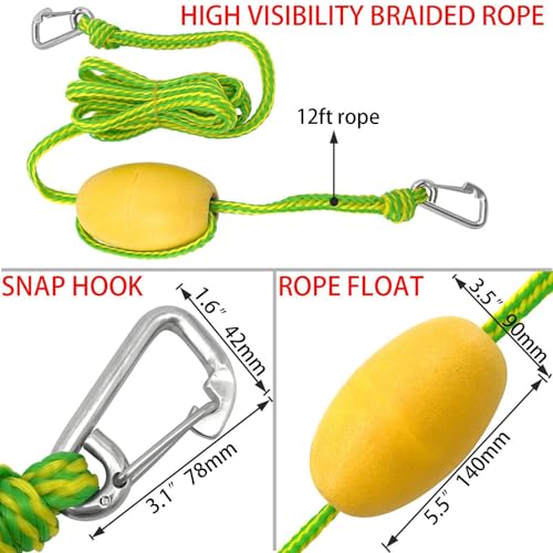 Cuerda de anclaje flotante para evitar pérdidas de equipo al practicar paddleboard. 6