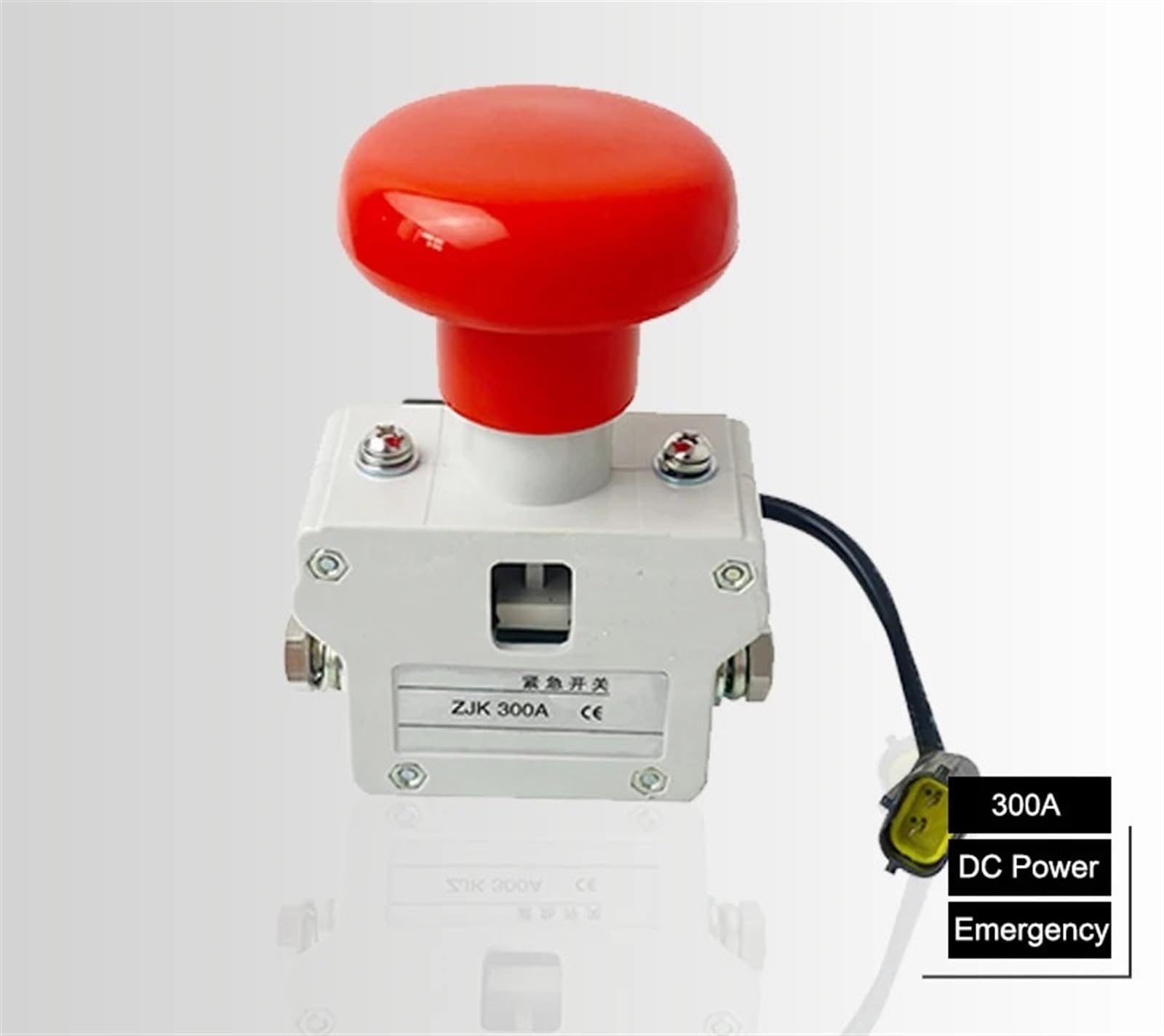 Interruptor de botón eléctrico de la seta de la parada de emergencia de la alimentación de DC de la carretilla elevadora de apilamiento de la plataforma eléctrica ZJK300A
