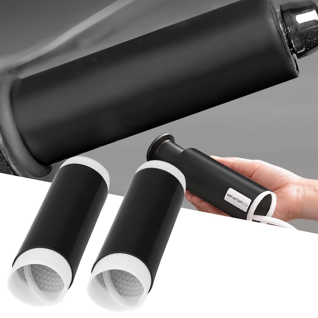 2Pcs Motorcycle Handle Cover Silicone Sleeves 14x40mm Heat Shrink Grip Sleeves for Handlebar Protection & Anti-Slip Control, Universal Handle Cover Protector for MTB, Scooter-image-0