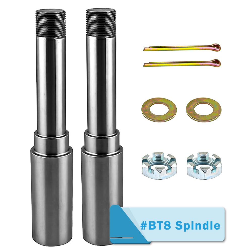Trailer Spindle Round BT8 EZ Lube Spindle for 2000lbs Trailer Axle Spindle 1-1/4" 2 pcs