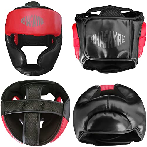 Foto von RHAFAYRE Kopfschützer für Kampfsport Boxen - Gesichtsschutz mit hoher Schlagdämpfung Perfekter Sicht Bewachen Wangen für Kickboxen,MMA,Sparring,Muay Thai, S