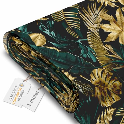 DreamRoots Tissu imperméable extérieur au metre 160 cm Largeur - Toile exterieure impermeable 100% de polyester 600D 220g/m - Tissus au metre ameublement...