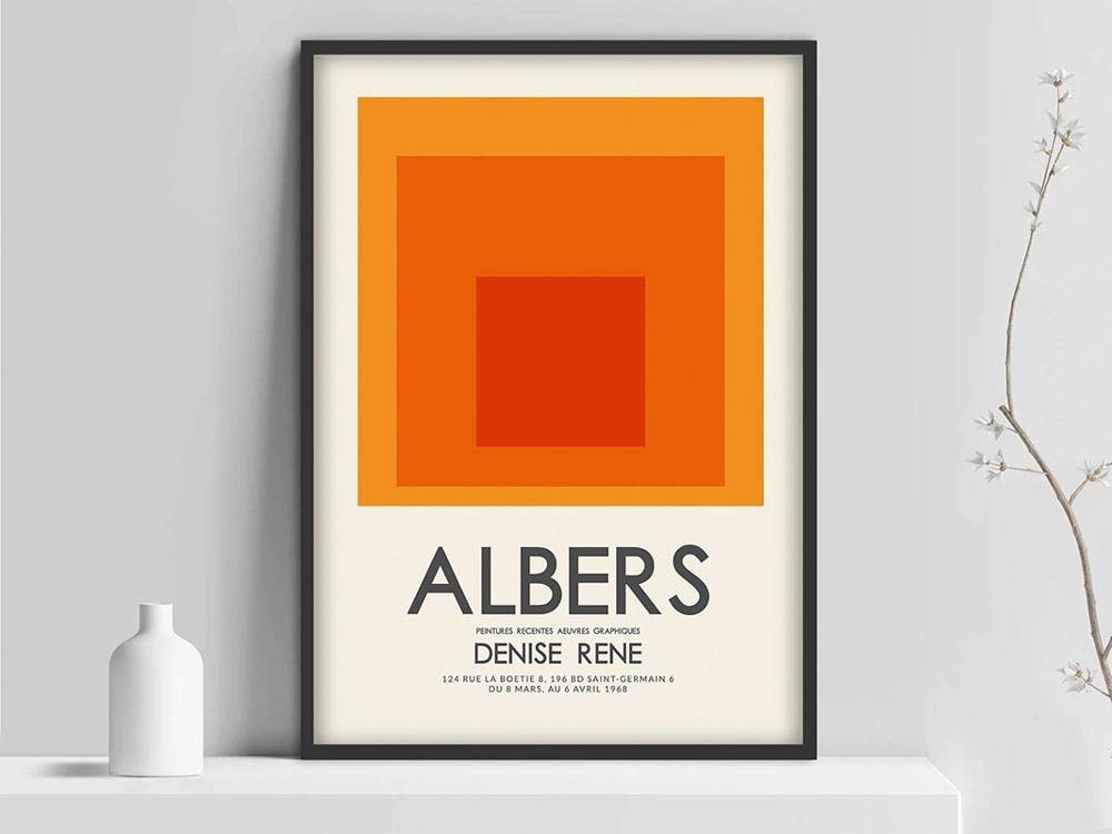 Josef Albers ポスター Josef Albers at the Metropolitan Museum of Art Screenprint