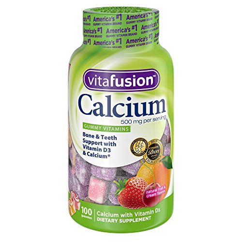 Vitafusion Calcium Supplement Gummy Vitamins, 100ct