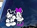 Mickey mouse and Minnie mouse Disney cartoon characters dancing car truck laptop macbook vinyl decal sticker 6 inches white