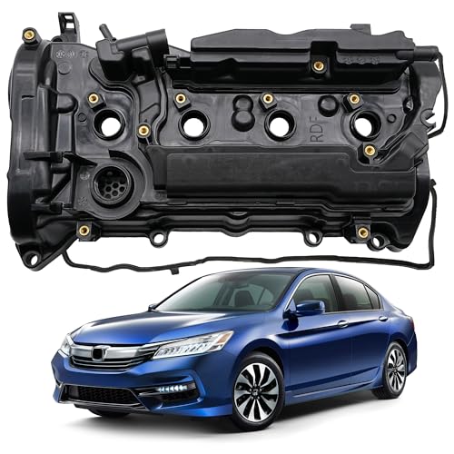 Image of Engine Valve Cover with Gasket Compatible with Honda CR-V 2015-2019,for Accord 2.4L 2013-2017.Replace#12310-RDF-A01, 12310RDFA01.