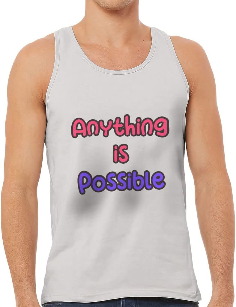 Anything is Possible Tank - Beautiful Workout Tank - Quote Jersey Tank