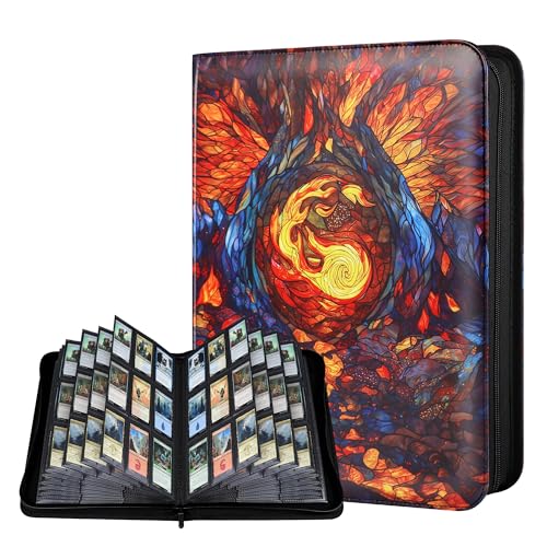 Image of Katomula 360 Pockets Card Binder, MTG Card Binder, Double Sided Card Collection Album Folder with 20 Pages, Side-Loading Card Holder for MTG, TCG, Trading Card, Sports Cards-Mountain