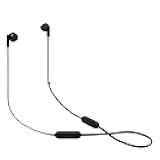 JBL Tune 215 - Bluetooth Wireless in-Ear Headphones with 3-Button Mic/Remote and Flat Cable - Black, Small