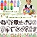 16 Pack Prefilled Easter Eggs with Brain Teaser Puzzles Toys, Easters Basket Stuffers for Kids Teens Adults, Easters Egg Filled for Kids Boys Girls, Easter Eggs Hunt Game, Classroom Prize Supplies
