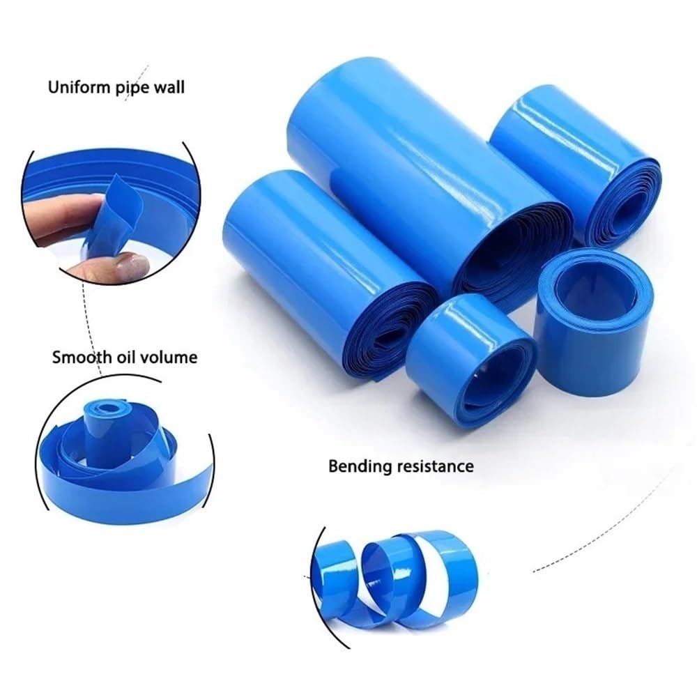 Rurki termokurczliwe klasy morskiej, Rurka termokurczliwa z PVC, niebieska, wiele rozmiarów(130MM*83MM*20METERS)