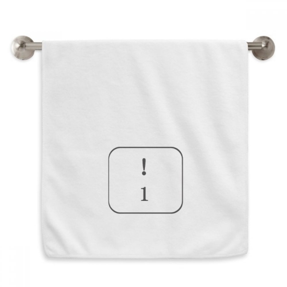 Serviettes de toilette Clavier Symbole anti-irritation pour peaux sensibles
