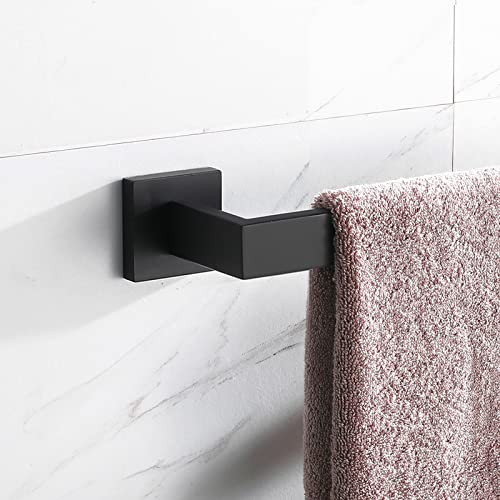 2 Pieces Bath Towel Bars Lanc Matte Black 18-Inch Bathroom Double Towel Racks Kitchen Hand Towel Holders Stainless Steel Wall Mount Towel Hanger Rods,A8804-4Mb #TOP7