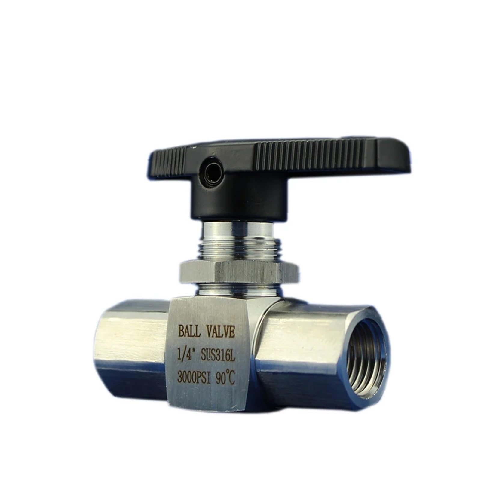 Válvula de bola de instrumento de hilo femenino de acero inoxidable 316, válvula de manómetro, válvula de bola de acero inoxidable(B1SP,6000 PSI)