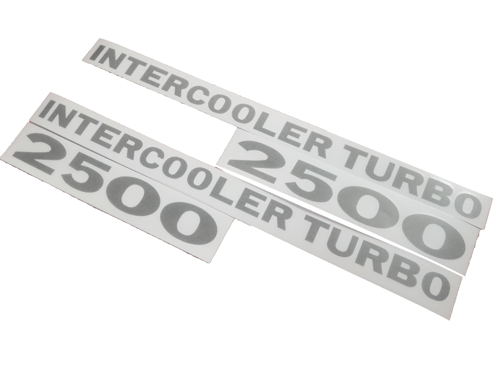 Decals Pajero Intercooler Turbo 2500 - Fits Mitsubishi - Reproduction Sticker (Dark Grey)