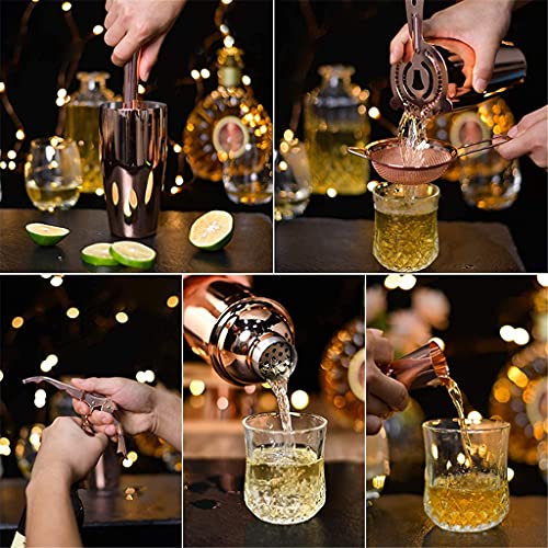 Kit de Bartender 12 Piezas Coctelera Boston Acero miniatura 6