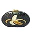 Handmade Banana Oval Clutch Black Shell Inlay