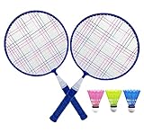 KanCai Set de bádminton para niños Kit Ligero de bádminton para niños Juguetes de bádminton con para el Juego de Deportes de Playa al Aire Libre