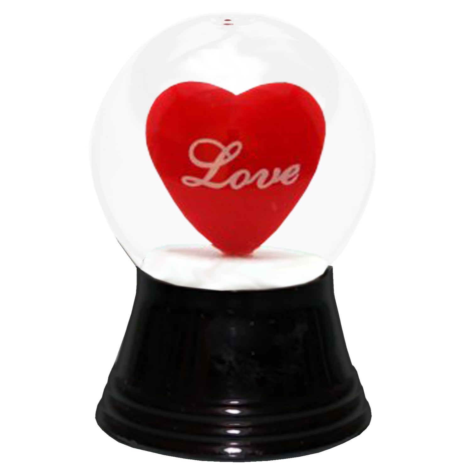Alexander Taron Importer PR1237 PERZY Small Heart-Real Blown Viennese Glass Snowglobe, 2.75
