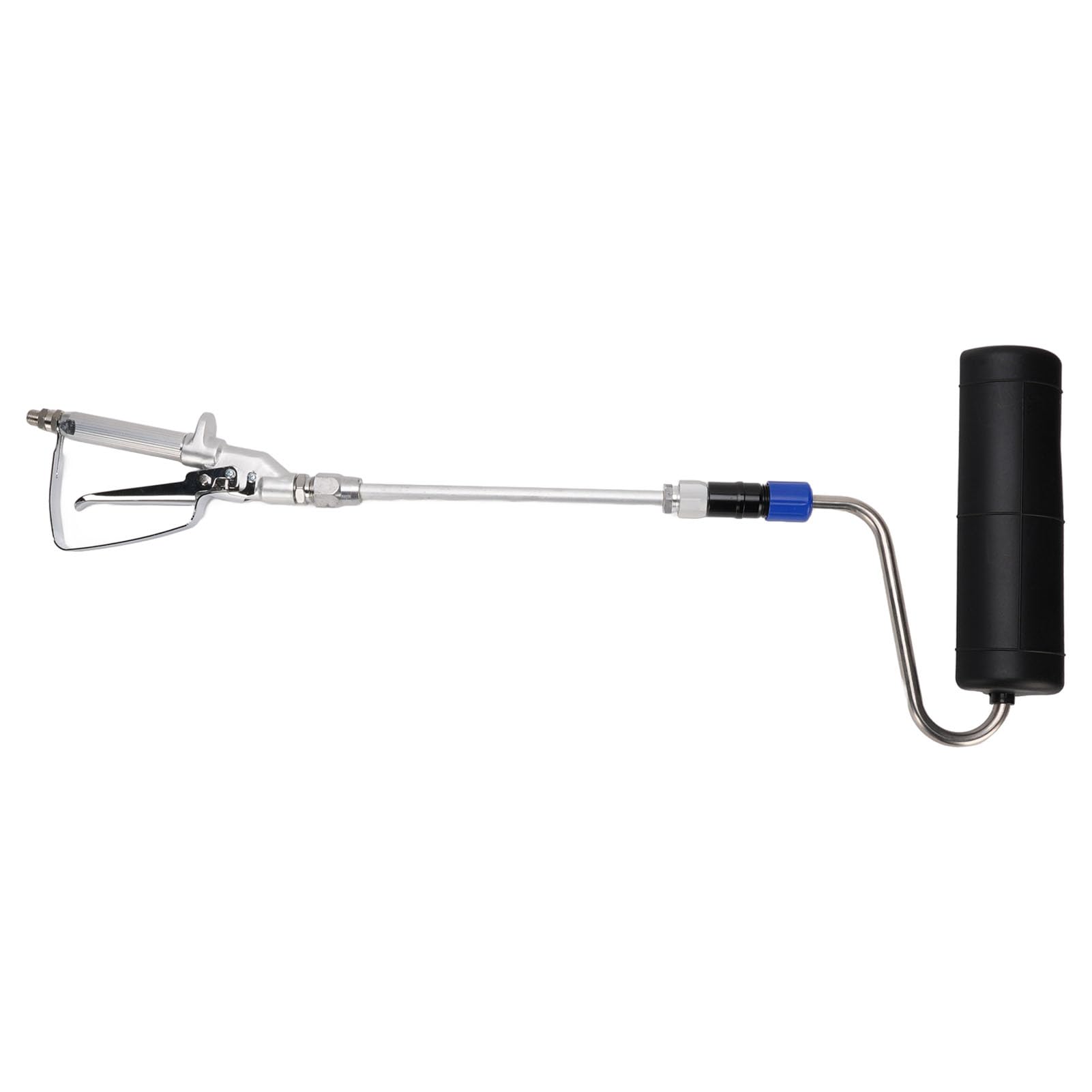 Rouleau de peinture électrique Airless - Brosse auto-amorçante efficace pour bricolage - Acier inoxydable - Alliage d'aluminium