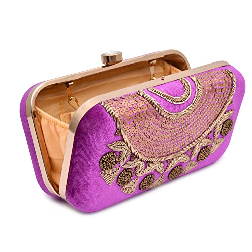 Image of For The Beautiful You Neck Embroidered Women's Clutch