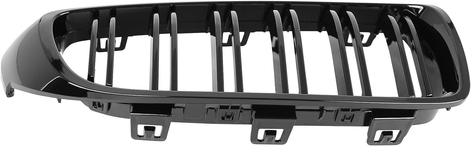 Parrilla de enfriamiento negra brillante para Serie 4 F32 F33 F36 F80 F82 2014-2019 Nieren Doble Barra Parrilla frontal
