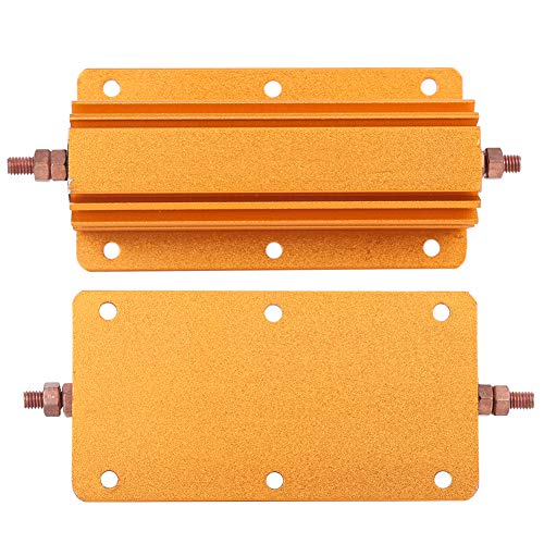 Top and bottom view of the Pissente 200W 8 Ohm Aluminum Resistor