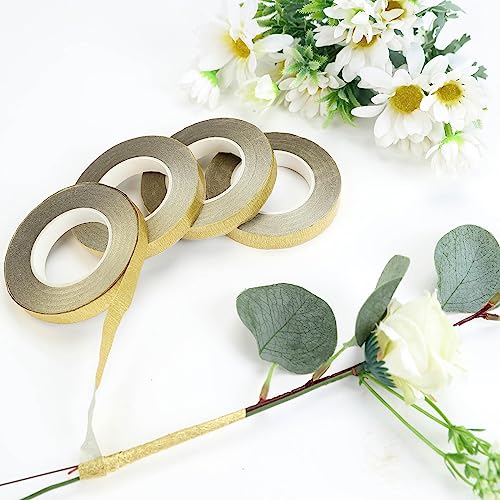 Efavormart 1/2" X 90 Ft Gold Floral Tape For Stem Wrap Flower Bouquet Wedding Party Event Decoration Supply #TOP20