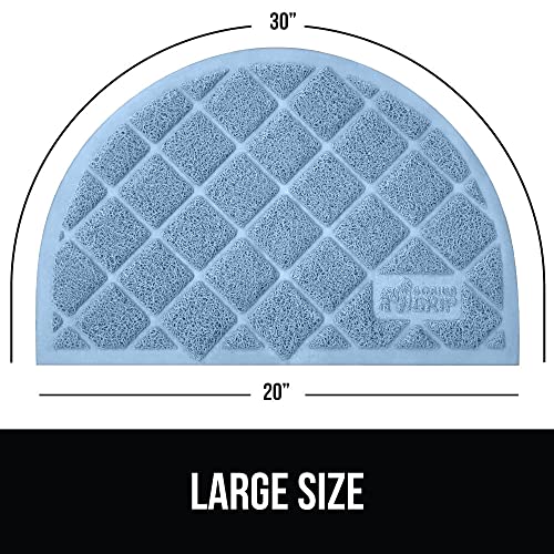 The Original Gorilla Grip Thick Cat Litter Trapping Mat, 30X20 Less Waste, Traps Mess From Box For Cleaner Floors, Stays In Place For Cats, Soft On Paws, Easy Clean, Durable Backing, Light Blue #TOP6