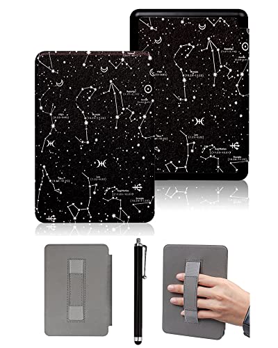 Custodia da 6 Slim Painted per Kindle 11th Generation-2022 Modello C2V2L3 . Protettiva Impermeabile con Funzione da Auto-Veglia A Sonno con Design del Cinturino Manuale