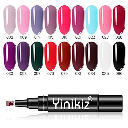 Nagellackstift, 3 in 1 Nagellack Stift One Step UV Nagellack Nail Polish Pen UV Gel Nagelgel Nail Polish LED Gel… – Bild 7