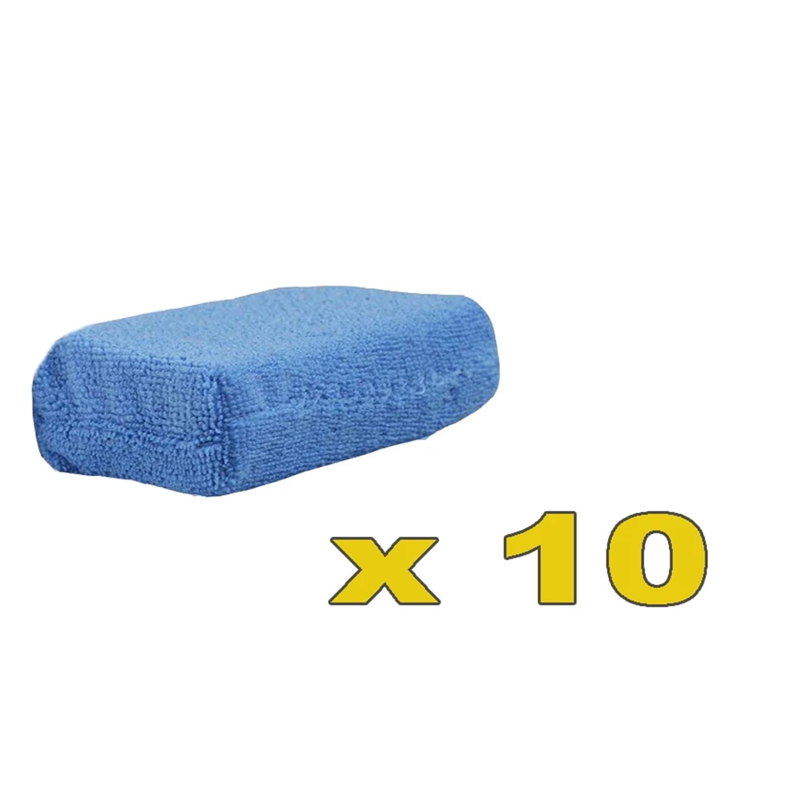 1/10 Tampons applicateurs de cire for voiture, éponges polissage en microfibre douces, nettoyage mousse for l'entretien la peinture automobile(10 Pieces)
