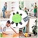 2 Pack Turtle Floor Cleaning Pad Plush 30cm Floor Turtle Foot Mop Cute Double Sided Floors Duster Washable Reusable Hands-Free Mop for Dust and Hair Home Office Kitchen Bathroom Living Room