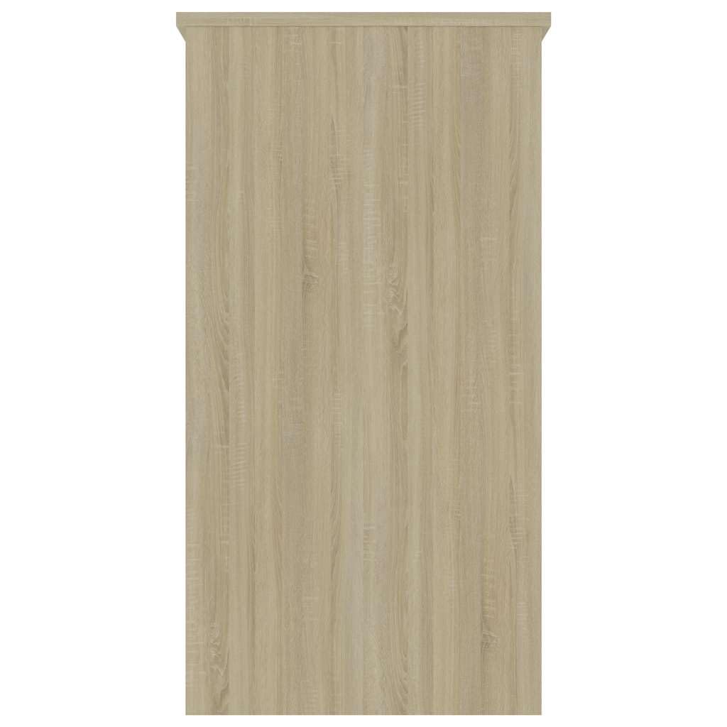 Scrivania 80 x 40 x 75 cm in legno di rovere Sonoma con cassetto