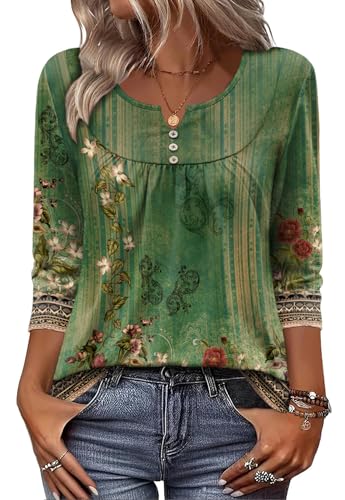 10 Best Petite Tops Women Can't Wait to Add to Their Closet 4 Zeagoo 3/4 Sleeve V Neck Women's Tops & Blouses