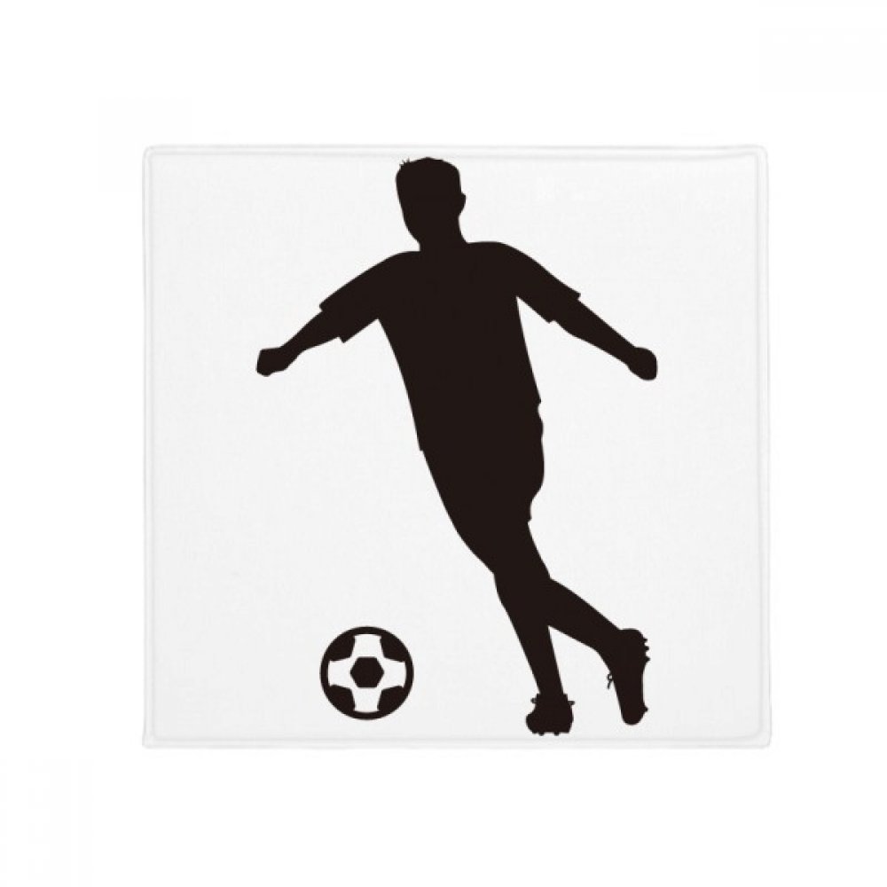 Tapis football multicolore 60x60cm idée cadeau sport maison